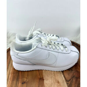 Nike Cortez 23 Premium Women's‎ Size 6.5 Triple White Athletic Shoes FB6877 100